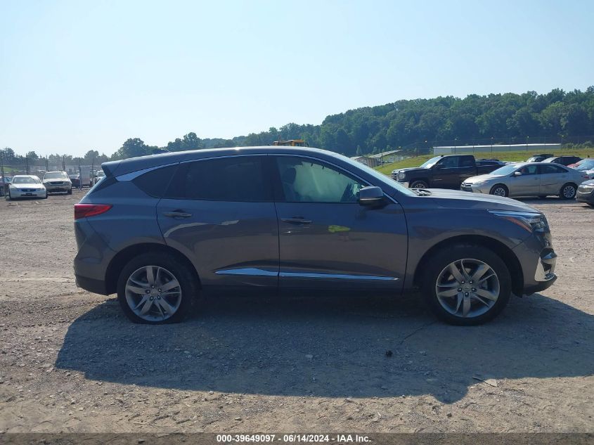 2019 Acura Rdx Advance Package VIN: 5J8TC1H76KL000762 Lot: 39649097