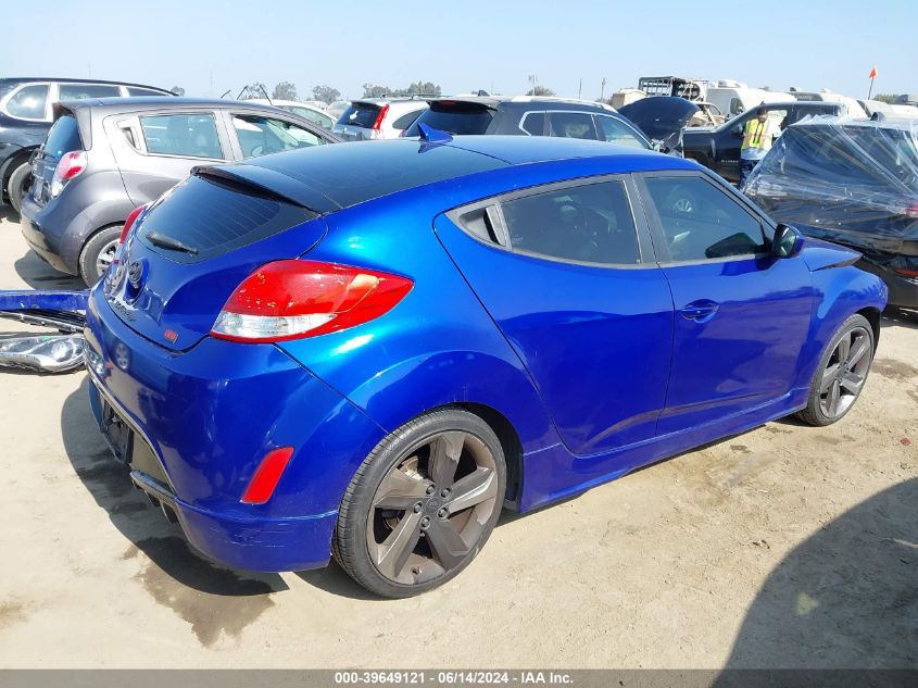 2013 Hyundai Veloster Mix VIN: KMHTC6AD1DU134048 Lot: 39649121