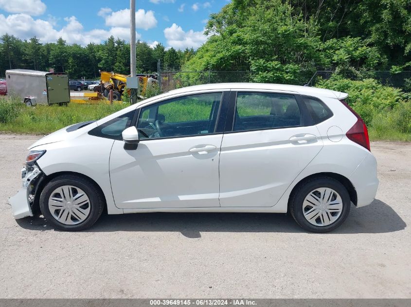 2019 Honda Fit Lx VIN: 3HGGK5H47KM734648 Lot: 39649145