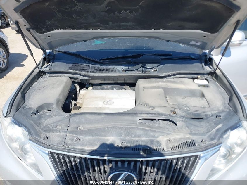 2010 Lexus Rx 350 VIN: 2T2BK1BA7AC024796 Lot: 39649147