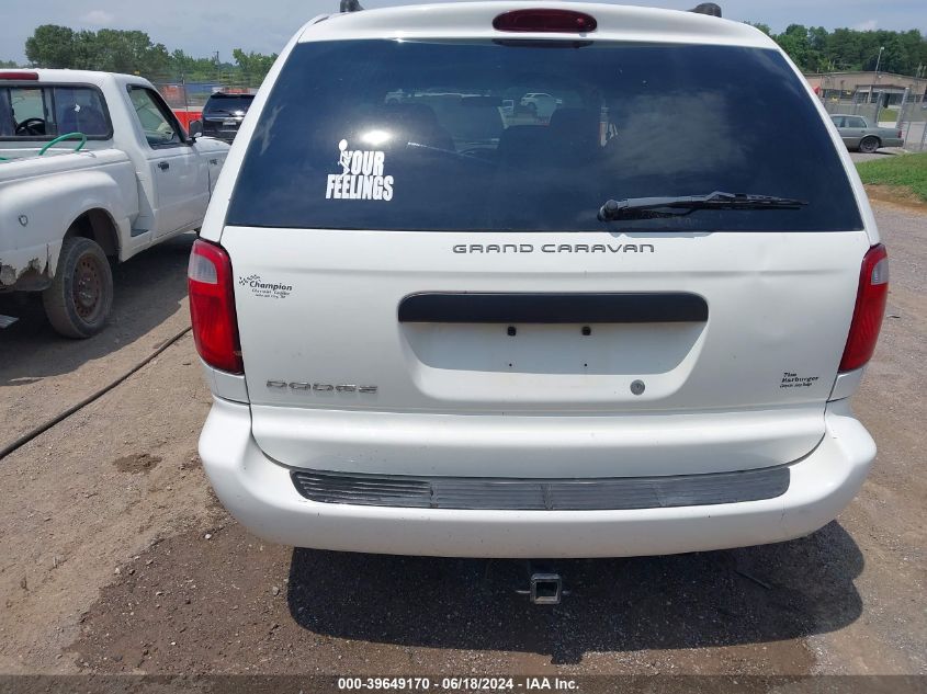 2005 Dodge Grand Caravan Se VIN: 1D4GP24R85B224338 Lot: 39649170