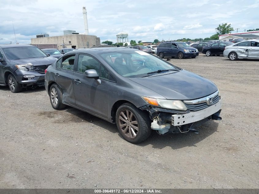 2012 Honda Civic Ex-L VIN: 2HGFB2F9XCH529883 Lot: 39649172