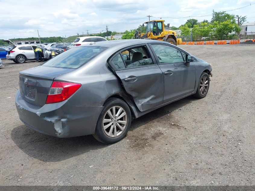 2012 Honda Civic Ex-L VIN: 2HGFB2F9XCH529883 Lot: 39649172