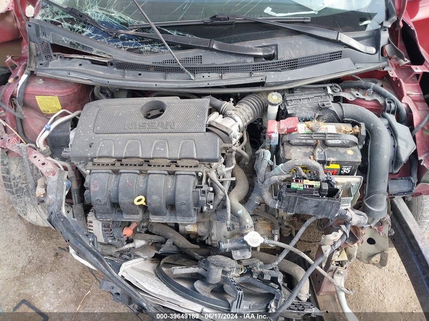 2017 Nissan Sentra Sv VIN: 3N1AB7AP1HY274279 Lot: 39649189