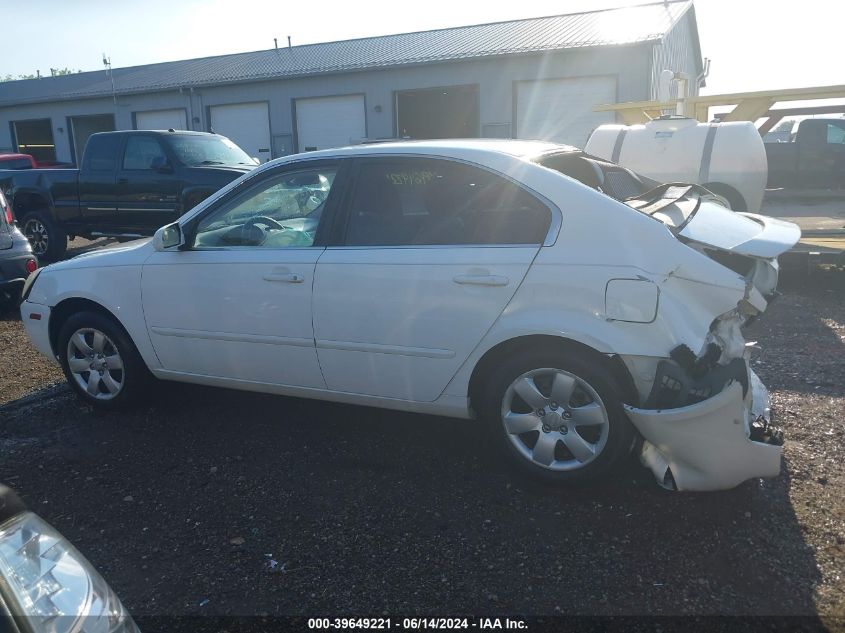 2007 Kia Optima Lx VIN: KNAGE123175158077 Lot: 39649221