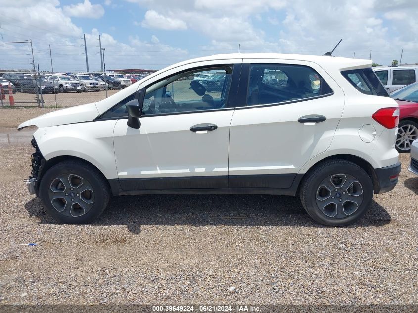 2021 Ford Ecosport S VIN: MAJ3S2FE9MC397689 Lot: 39649224