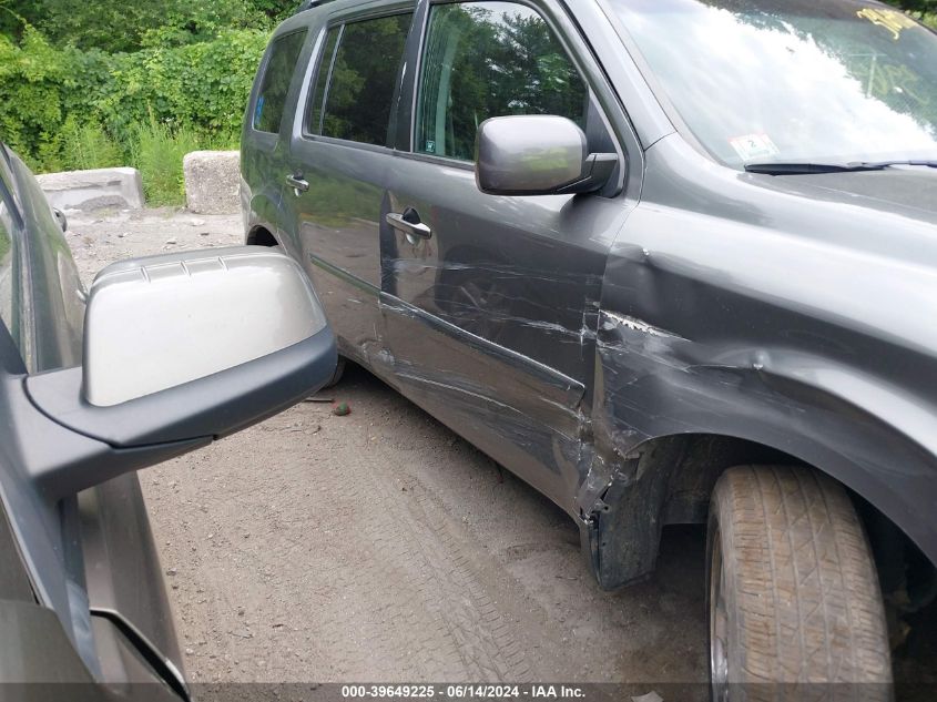 2011 Honda Pilot Ex-L VIN: 5FNYF4H57BB086971 Lot: 39649225