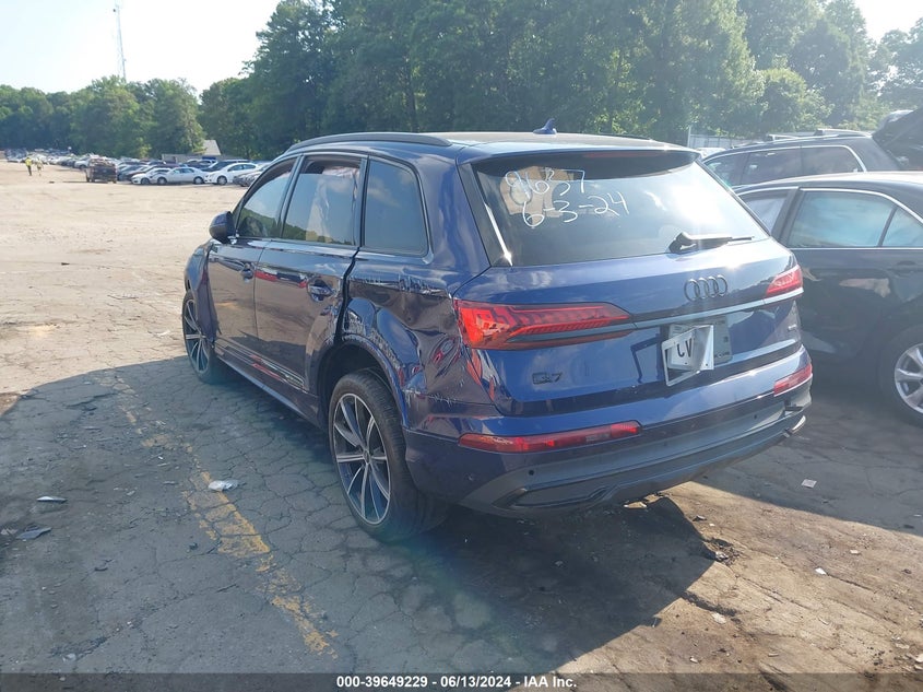 VIN WA1LXBF79ND009637 2022 AUDI Q7 PREMIUM PLUS
