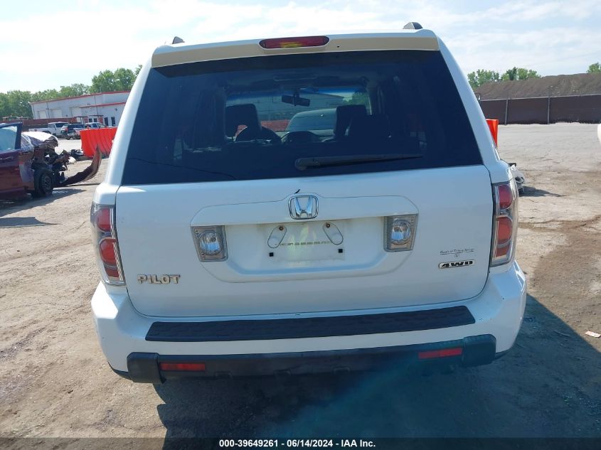 2006 Honda Pilot Ex-L VIN: 2HKYF18666H522904 Lot: 39649261