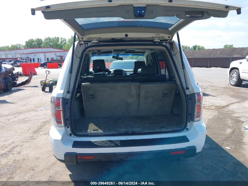 2006 Honda Pilot Ex-L VIN: 2HKYF18666H522904 Lot: 39649261