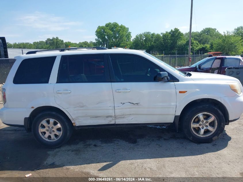 2006 Honda Pilot Ex-L VIN: 2HKYF18666H522904 Lot: 39649261