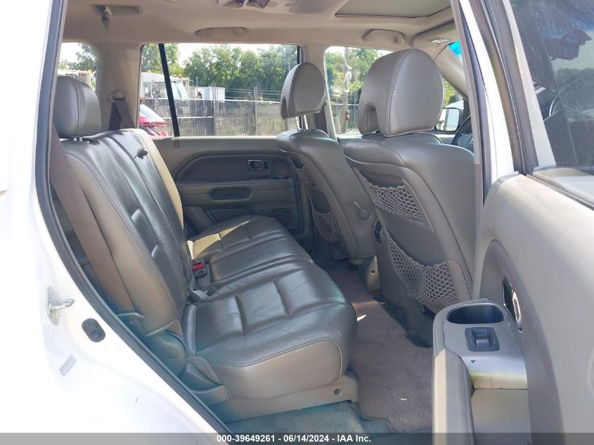 2006 Honda Pilot Ex-L VIN: 2HKYF18666H522904 Lot: 39649261