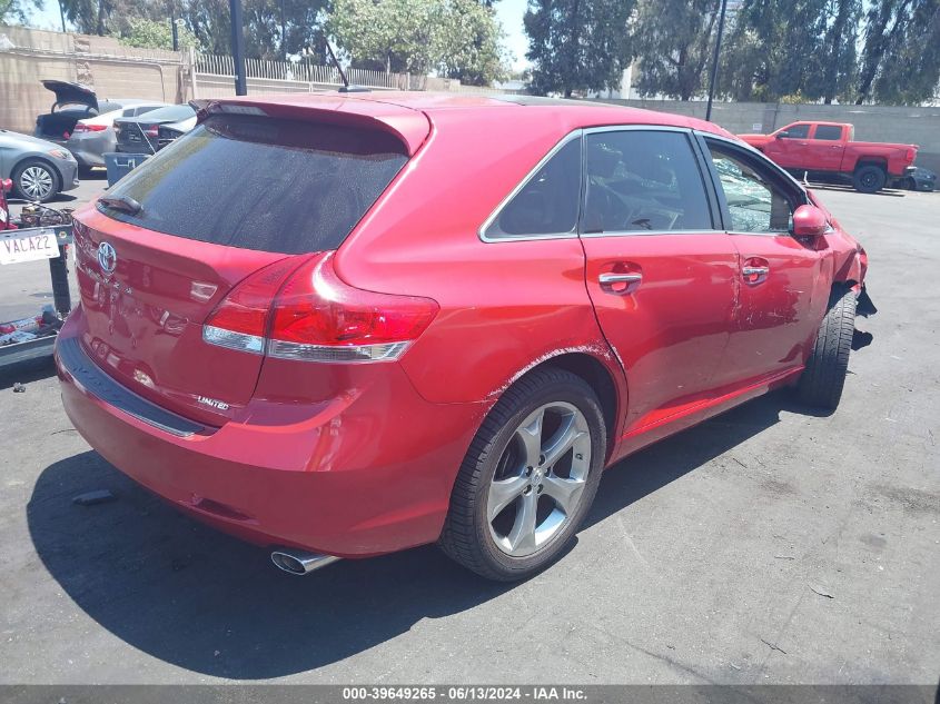 2012 Toyota Venza Limited V6 VIN: 4T3ZK3BBXCU047313 Lot: 39649265