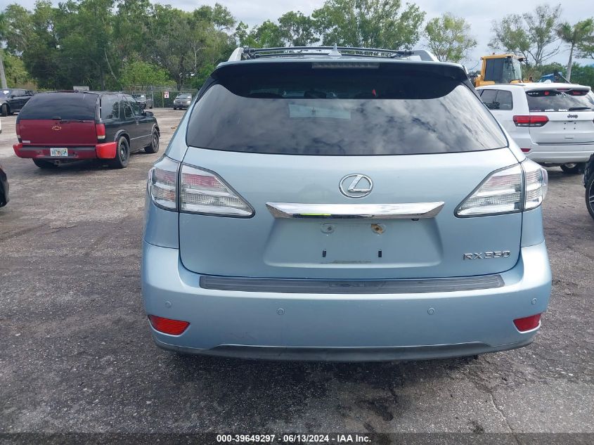 2011 Lexus Rx 350 VIN: 2T2ZK1BA1BC054344 Lot: 39649297