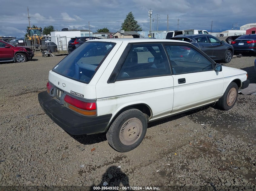 1990 Toyota Tercel VIN: JT2EL31M7L0480082 Lot: 39649302
