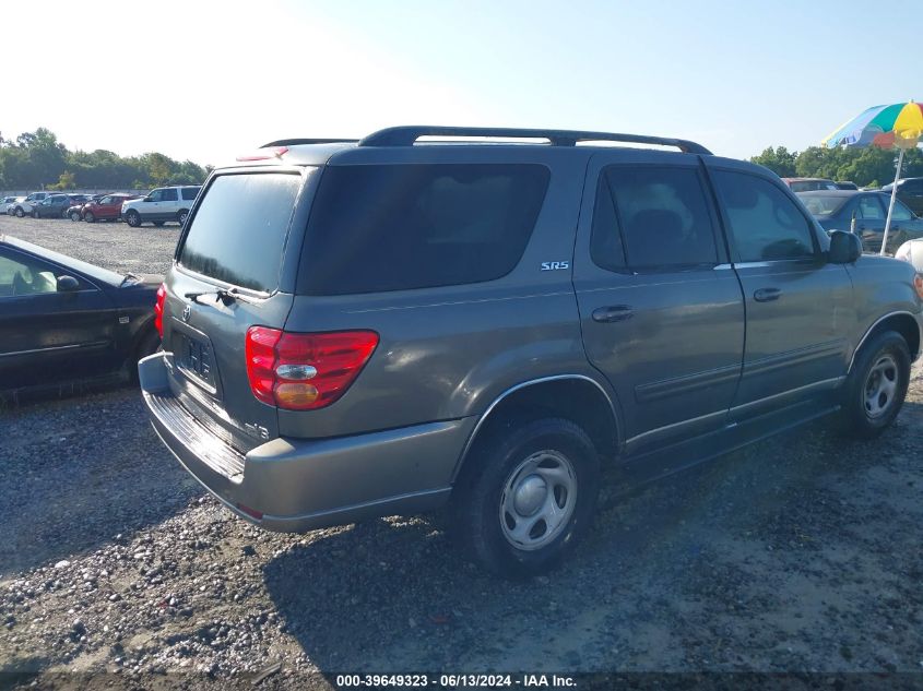 2004 Toyota Sequoia Sr5 V8 VIN: 5TDZT34A84S237650 Lot: 39649323