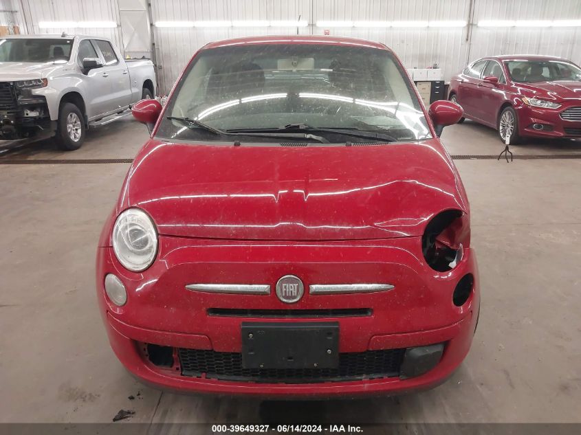 2012 Fiat 500 Pop VIN: 3C3CFFAR5CT348948 Lot: 39649327