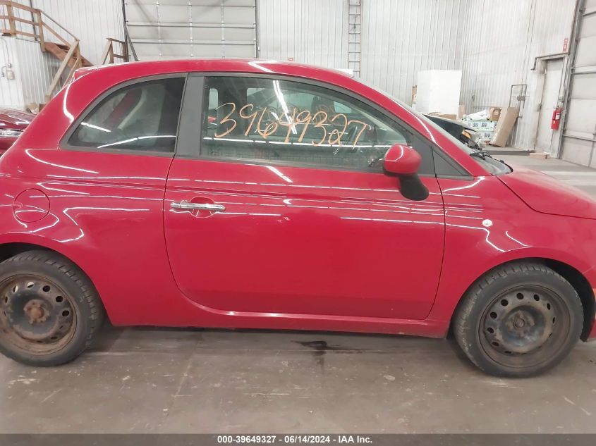 2012 Fiat 500 Pop VIN: 3C3CFFAR5CT348948 Lot: 39649327