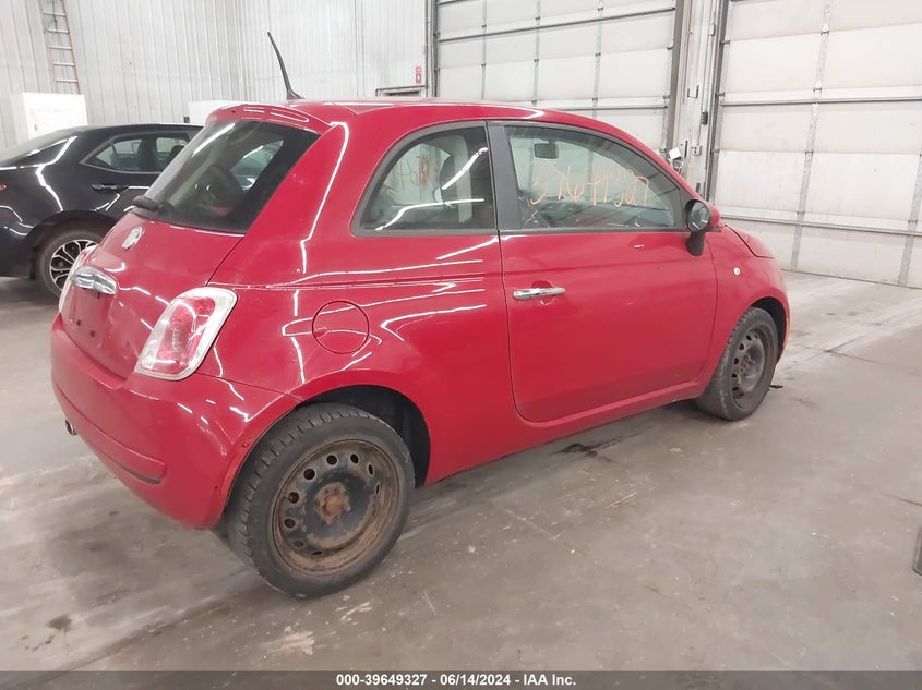 2012 Fiat 500 Pop VIN: 3C3CFFAR5CT348948 Lot: 39649327