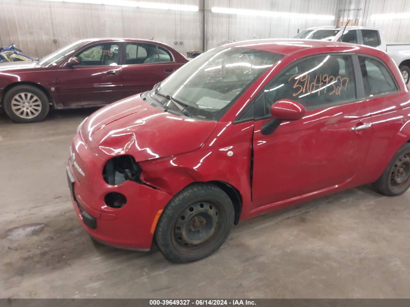 2012 Fiat 500 Pop VIN: 3C3CFFAR5CT348948 Lot: 39649327