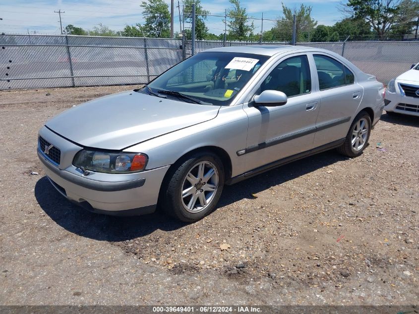 2002 Volvo S60 2.4 VIN: YV1RS61R422185575 Lot: 39649401