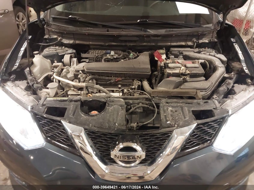 2015 Nissan Rogue Sv VIN: KNMAT2MV4FP569477 Lot: 39649421