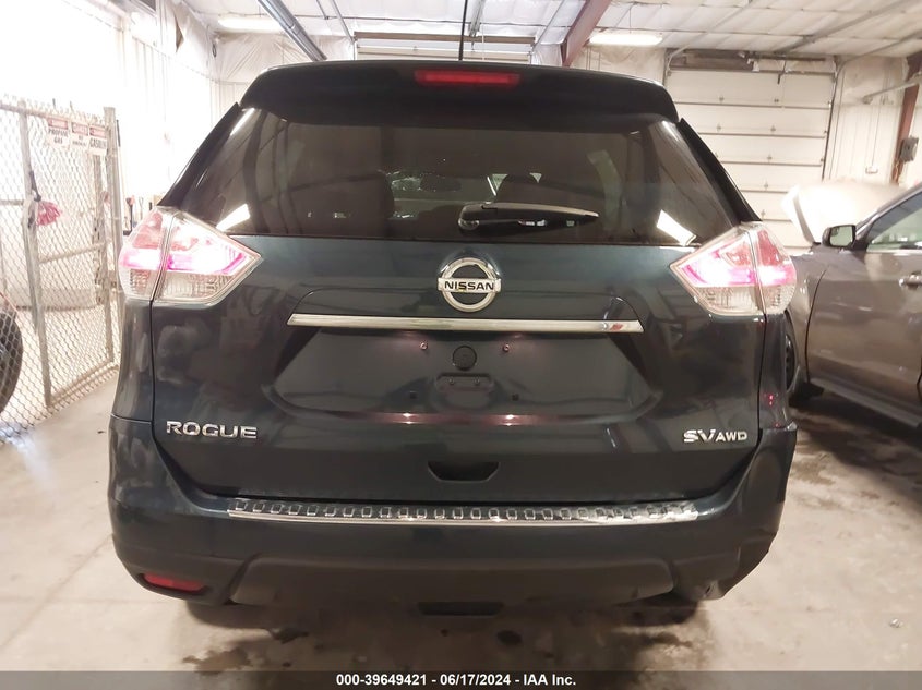 2015 Nissan Rogue Sv VIN: KNMAT2MV4FP569477 Lot: 39649421