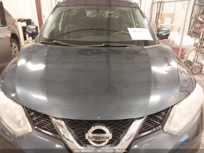 2015 Nissan Rogue Sv VIN: KNMAT2MV4FP569477 Lot: 39649421