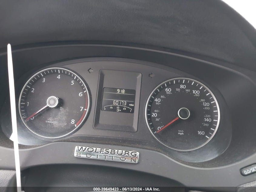 2012 Volkswagen Jetta 2.5L Sel VIN: 3VWLP7AJ8CM320173 Lot: 39649423