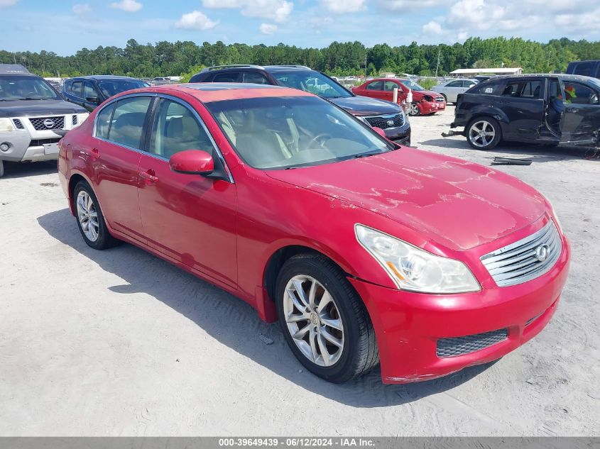 JNKBV61F28M254165 | 2008 INFINITI G35X