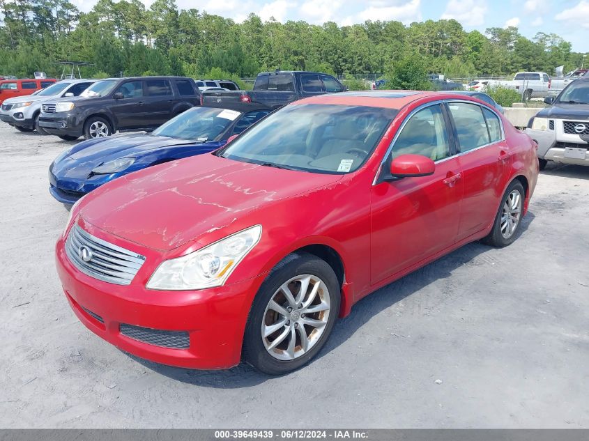 JNKBV61F28M254165 | 2008 INFINITI G35X