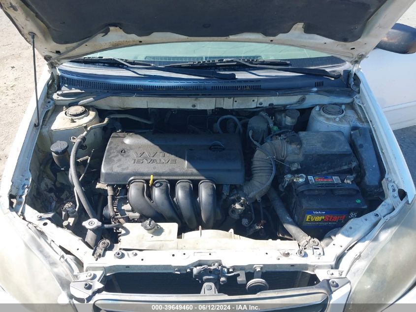 2003 Toyota Corolla Le VIN: JTDBR32EX32010696 Lot: 39649460