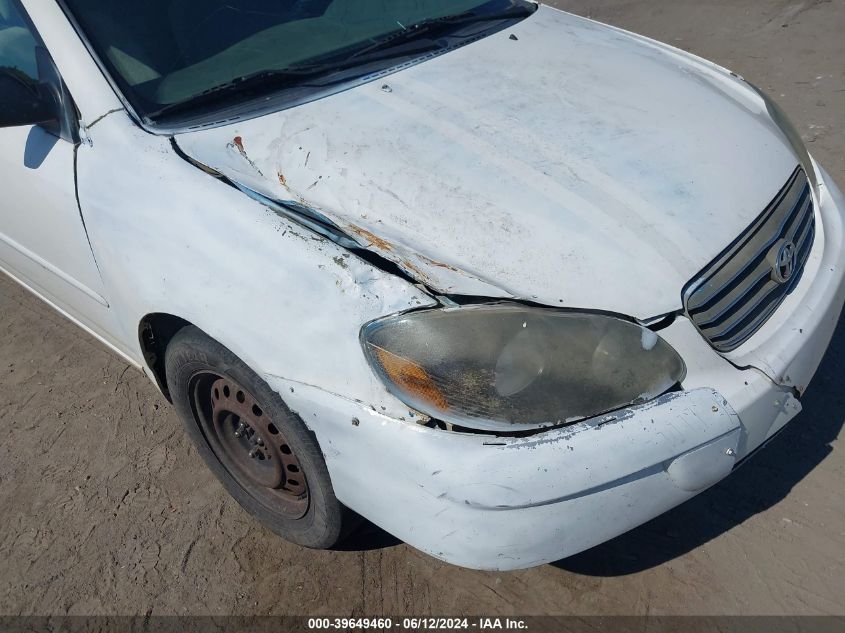 2003 Toyota Corolla Le VIN: JTDBR32EX32010696 Lot: 39649460