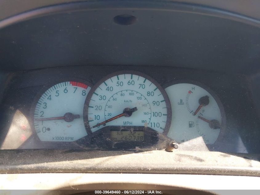 2003 Toyota Corolla Le VIN: JTDBR32EX32010696 Lot: 39649460