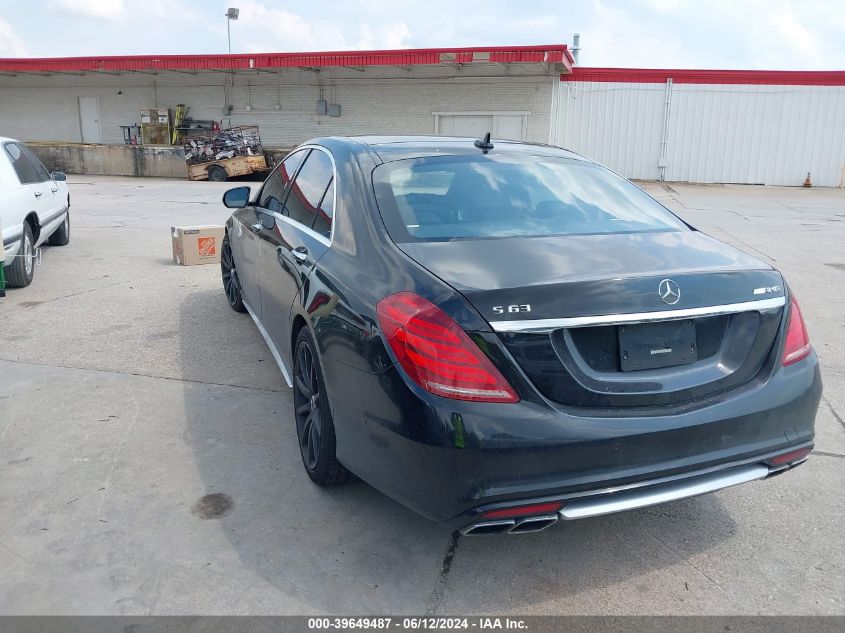 2016 Mercedes-Benz Amg S 63 4Matic VIN: WDDUG7JB4GA234268 Lot: 39649487