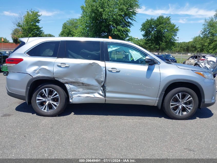 2018 Toyota Highlander Le VIN: 5TDBZRFH5JS915294 Lot: 39649491