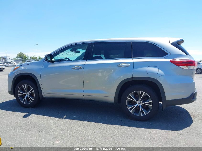 2018 Toyota Highlander Le VIN: 5TDBZRFH5JS915294 Lot: 39649491