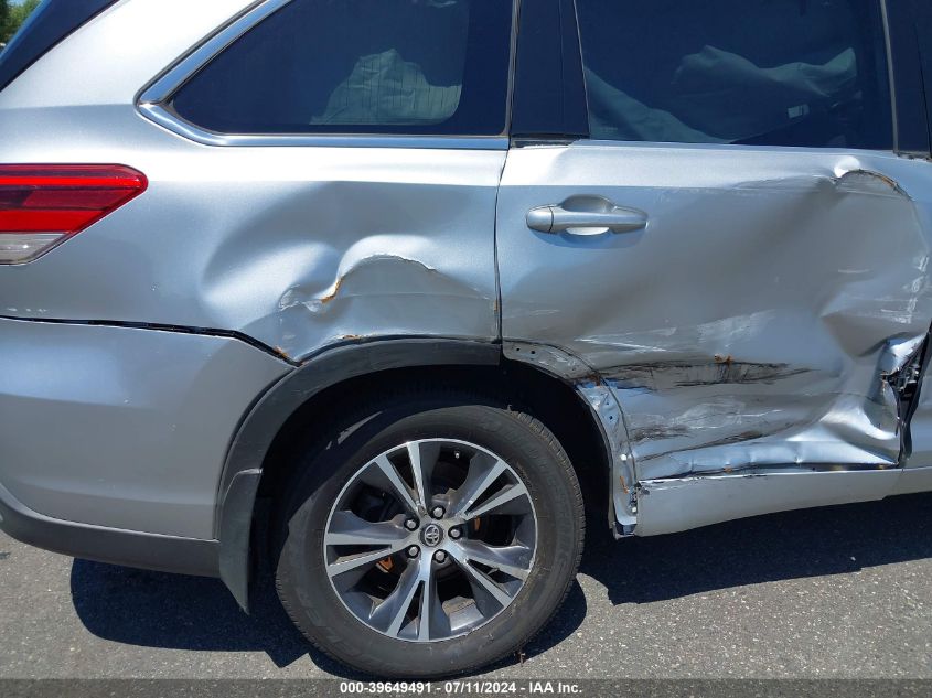 2018 Toyota Highlander Le VIN: 5TDBZRFH5JS915294 Lot: 39649491