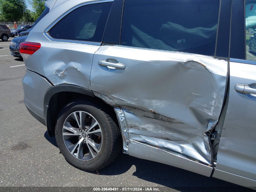 2018 Toyota Highlander Le VIN: 5TDBZRFH5JS915294 Lot: 39649491