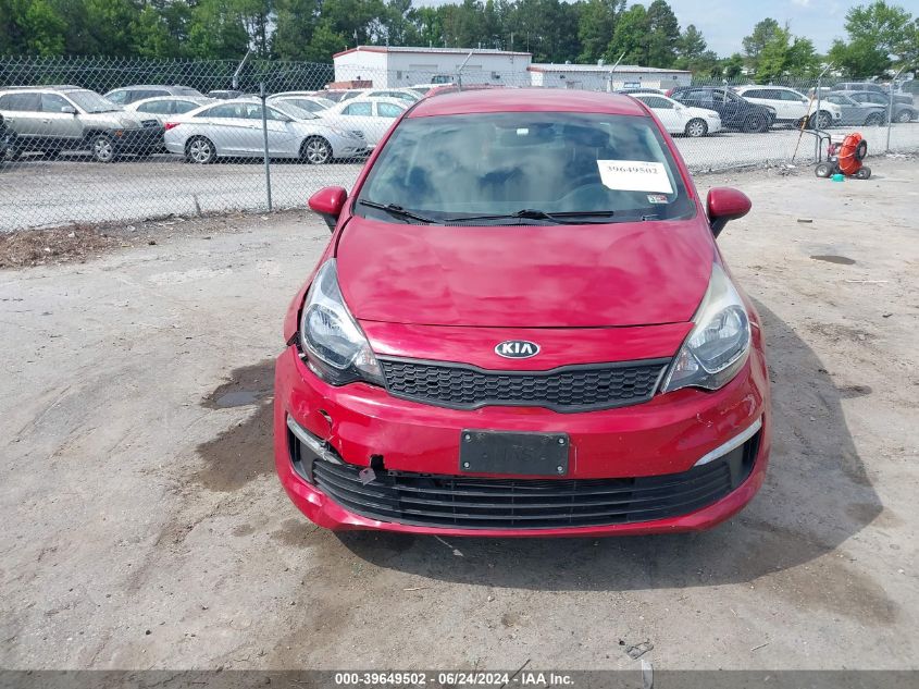 2017 Kia Rio Lx VIN: KNADM4A34H6035765 Lot: 39649502