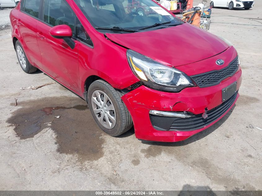 2017 Kia Rio Lx VIN: KNADM4A34H6035765 Lot: 39649502