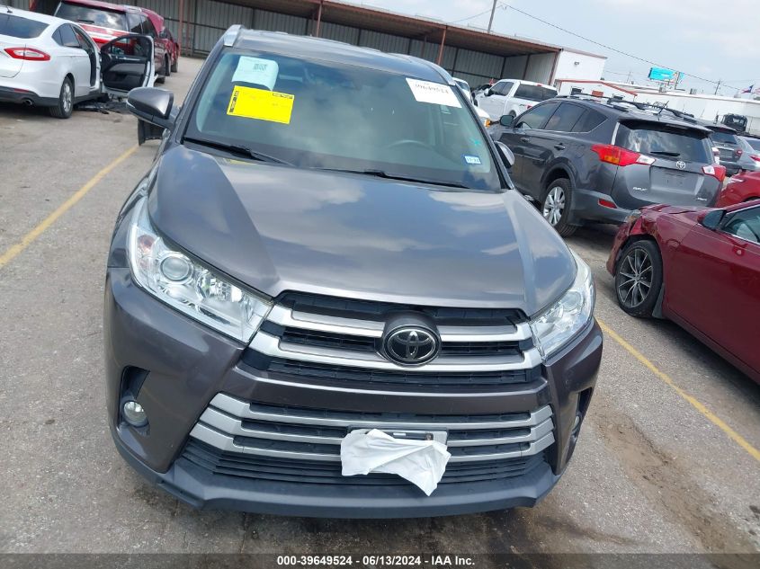 2018 Toyota Highlander Xle VIN: 5TDKZRFH9JS538016 Lot: 39649524