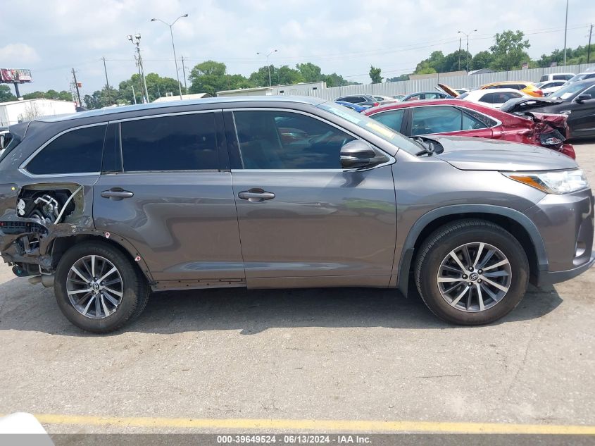 2018 Toyota Highlander Xle VIN: 5TDKZRFH9JS538016 Lot: 39649524