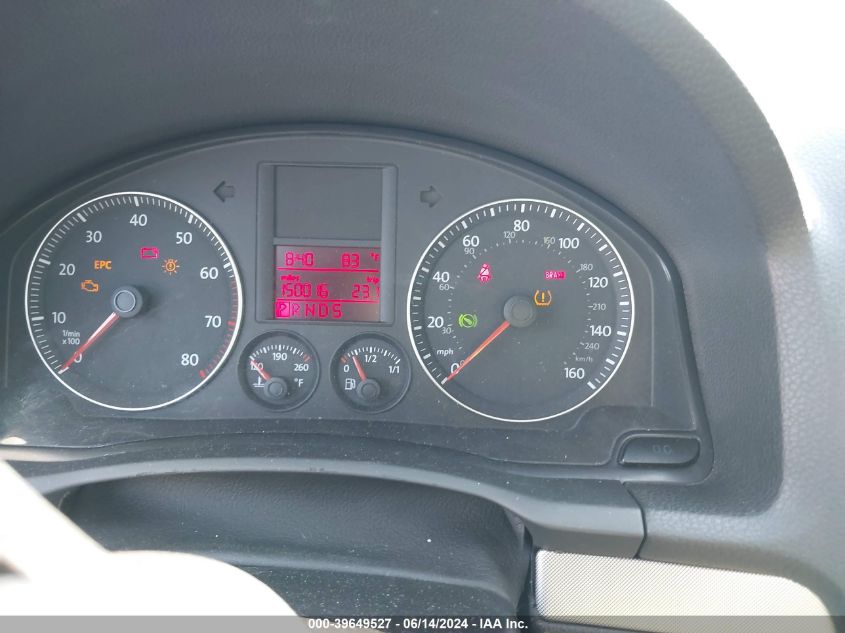 2009 Volkswagen Jetta S VIN: 3VWJZ71K69M167568 Lot: 39649527