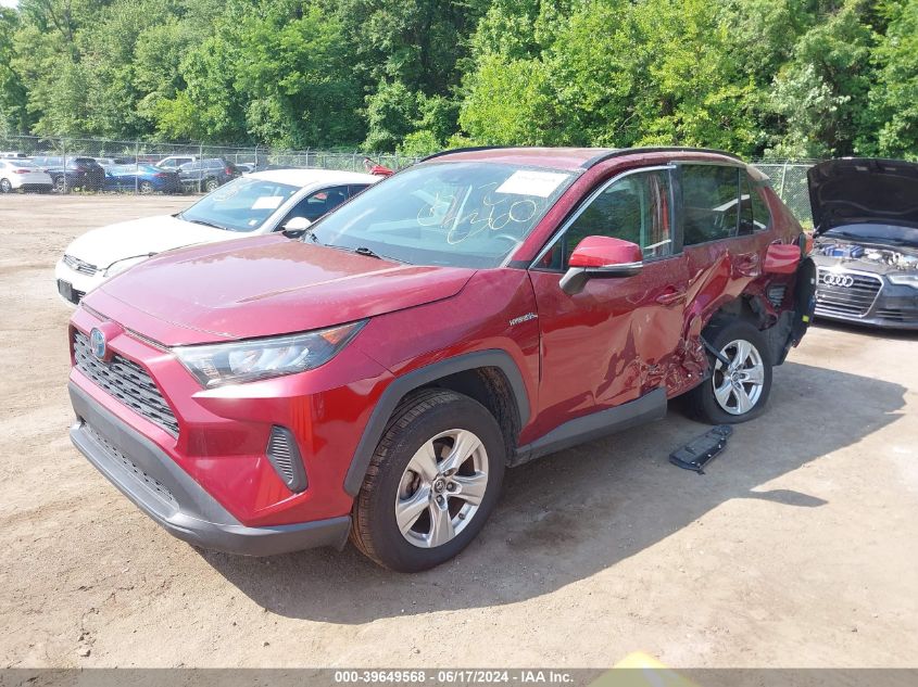 2019 Toyota Rav4 Hybrid Le VIN: 2T3MWRFV8KW039618 Lot: 39649568