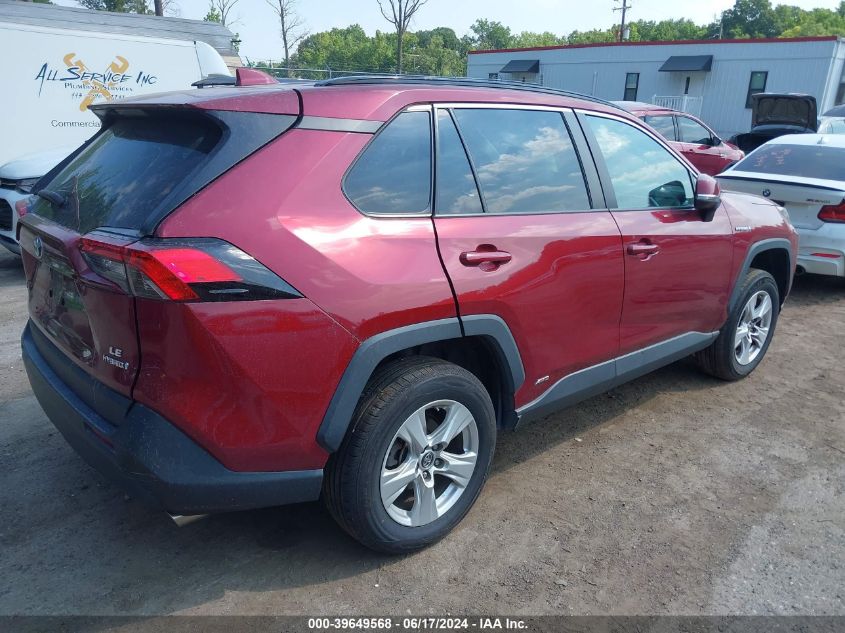 2019 Toyota Rav4 Hybrid Le VIN: 2T3MWRFV8KW039618 Lot: 39649568