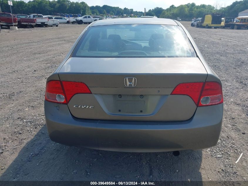 2007 Honda Civic Lx VIN: 1HGFA165X7L022825 Lot: 39649584