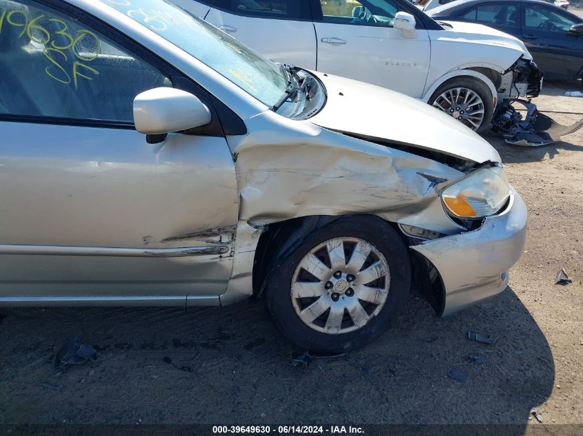 2003 Toyota Corolla Le VIN: 2T1BR32E73C005084 Lot: 39649630