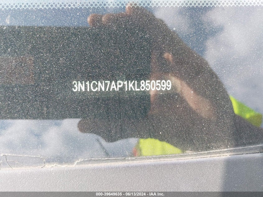 2019 NISSAN VERSA S/S PLUS/SV - 3N1CN7AP1KL850599
