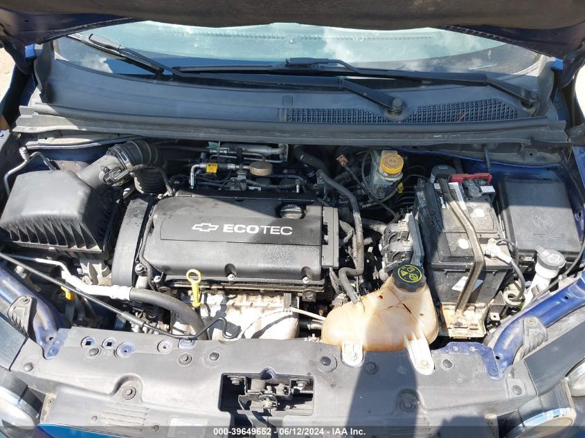 2012 Chevrolet Sonic 2Lt VIN: 1G1JC5SH1C4219163 Lot: 39649652